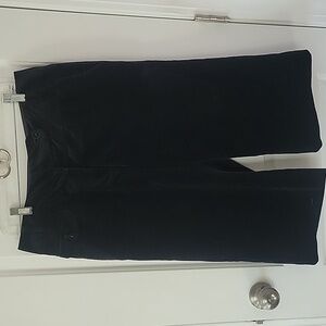 Hiroko Bis Velvet Cropped Wide Leg Pants